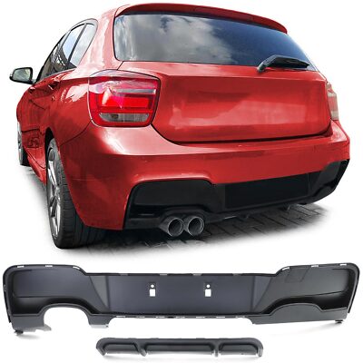 Heckdiffusor Performance Schwarz Matt passt für BMW 1er F20 F21 120 125 11-15