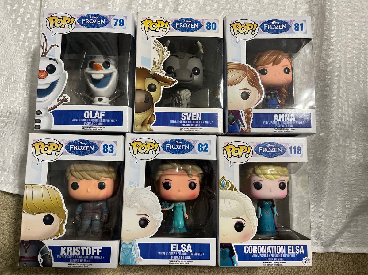NIB - Funko Pop DISNEY FROZEN LOT OF 5 - 79, 80, 81, 82, 83, 118