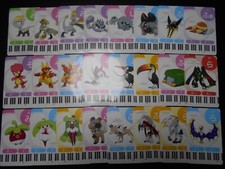 Pokemon Music Musical Note Card x24 Solgaleo Lunala Magmar Golem etc #3552