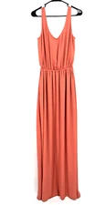 Show Me Your MuMu Dress Women Medium M Siena Lined Elegant V-Neck Maxi