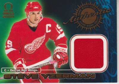 1999-00 Pacific Omega Game-Used Jerseys Steve Yzerman - Detroit Red Wings