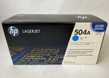 Genuine HP CE251A / 504A Cyan Original LaserJet Toner Cartridge, 7,000 pages New