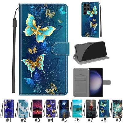 For Samsung Galaxy A25 A15 A05S Personalized Painted Pattern Wallet Phone Case