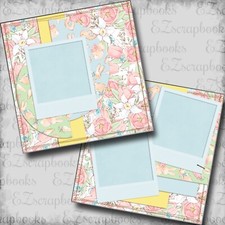 Easter Memories - 2 Premade Scrapbook Pages - EZ Layout 5966