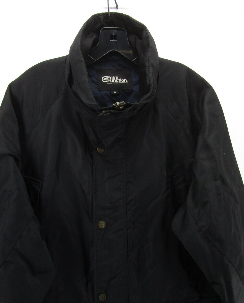 Ecko Unltd Jacket Men Medium Black Function Windbreaker Ski Nylon