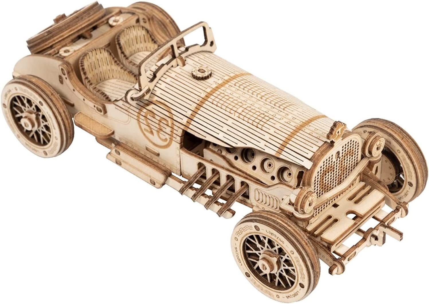 ROKR 3D Wooden Puzzle Steam Journey Train Vintage Car Model Kit Toy Xmas Gift For Boys Girls