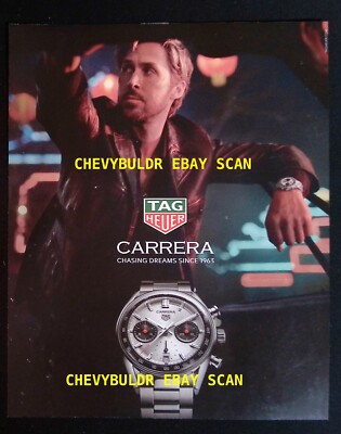 2024 TAG Heuer Carrera Chronograph Watch Ad with Ryan Gosling