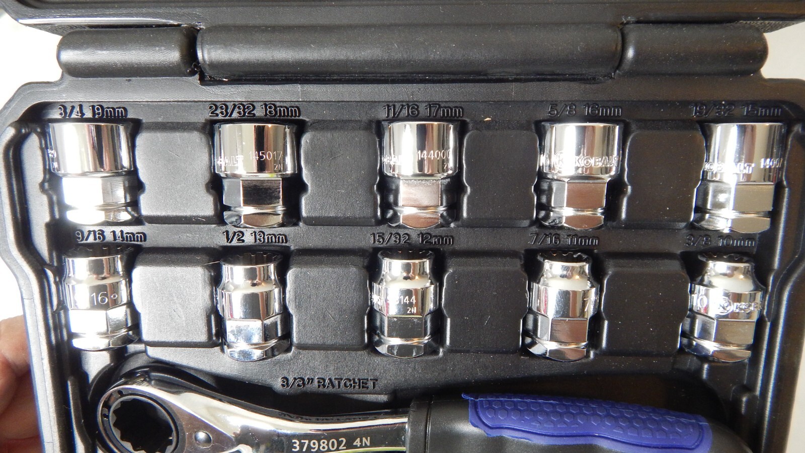 Kobalt Xtreme Access 3/8" Drive PassThru Socket Ratchet Set eBay