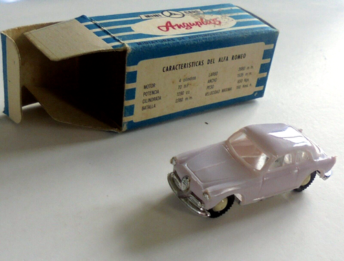 Alfa Romeo Giulietta Sprint Anguplas Mini Cars 1/100 ? Scale Plastic Model & Box - Picture 3 of 5