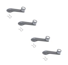 4 pcs Set of = WINDOW Winder CRANK HANDLES Grey for 1984 thru 2000 HONDA CIVIC