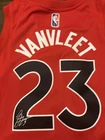 Fred Vanvleet Toronto Raptors NBA Basketball Signed Jersey NBA 75th Anniversary