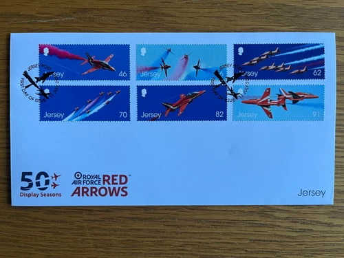 36. 2014 Jersey Red Arrows 50th Display Seasons First Day Cover
