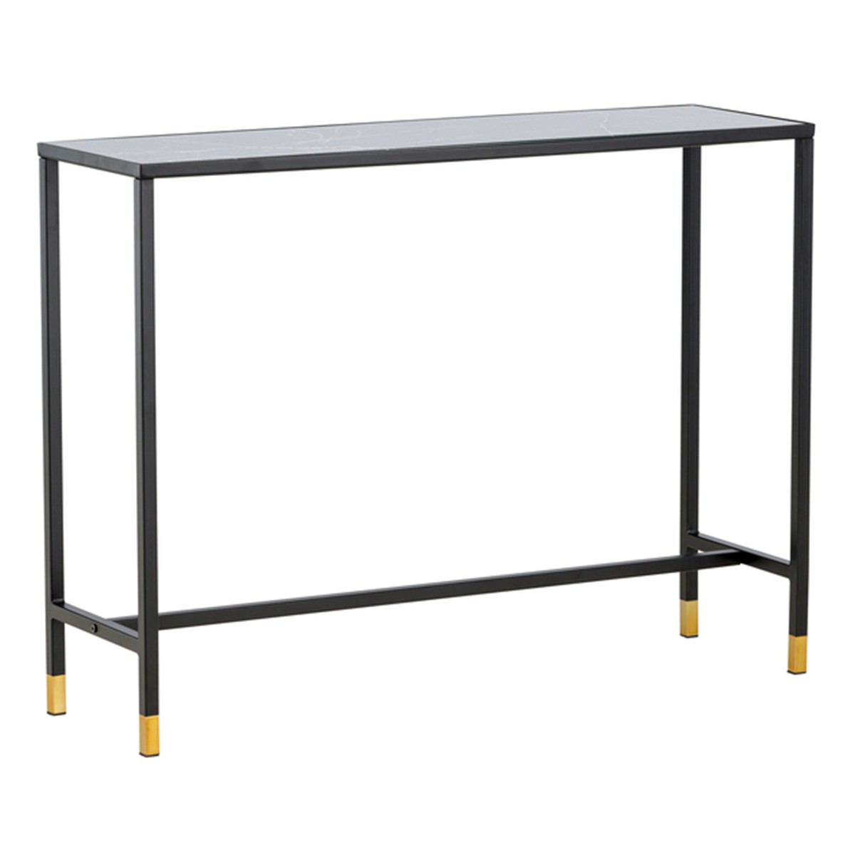Console en verre noir Dipp 100cm pour entrée chic et salon moderne
