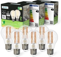 LED Lampe E27 Warmweiß 3,8W 2700K 806 Lumen A60 Vintage 60W Ersetzt 6 StüCk