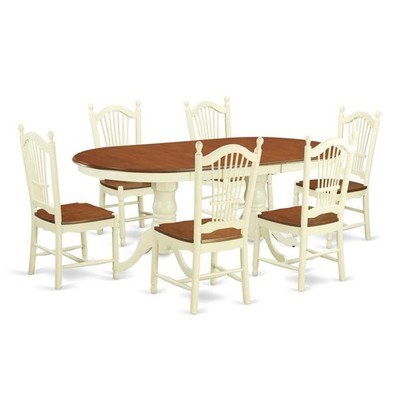7 Pc Dining room set for 6-Dining Table and 6 Kitchen Chairs | eBay