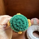 Two Crochet Ring Dolls, Amigurumi Crochet- pink diamond & emerald, very soft  — photo 6