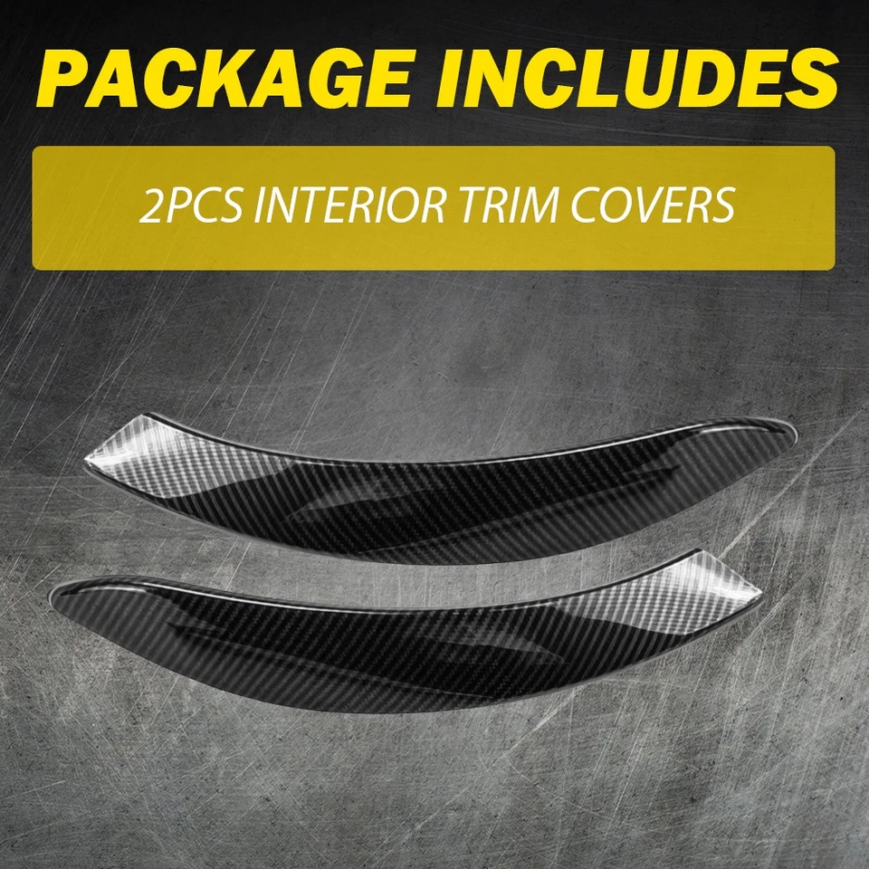 4-20x Carbon Fiber Inside Door Handle Cover Trim For BMW 3 Series F30 F31 13-18 Foto 4 de 4