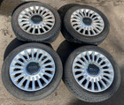 Fiat 500 2008 2016 set of 4 x 15 alloy wheels with tyres breaking 435