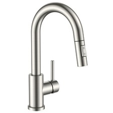 Bar Sink Faucet for Kitchen Sink, Modern Single Handle Kitchen Faucet with Pu...