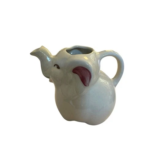 Old 1930's Shawnee Pottery Elephant Sauce Cream Pitcher Antique Figural Creamer