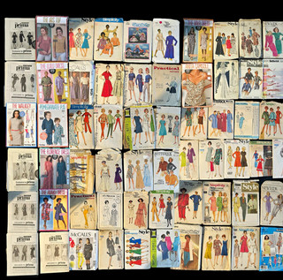 Massive bundle of 45 sewing patterns vintage and modern mix of brands and sizes