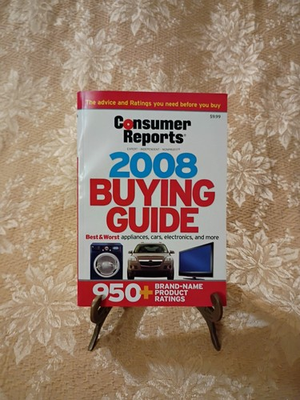 #ad 2008 Consumer Reports Buying Guide Best amp; Worst Cars Appliances Electronics Book $8.99