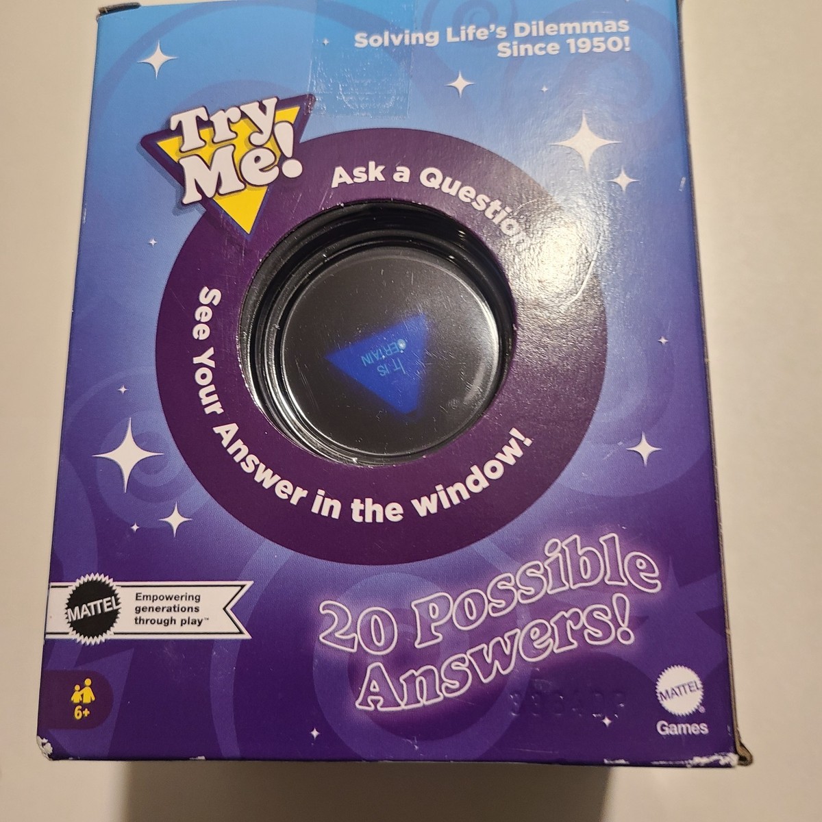 Classic Mattel Magic 8 Ball Toy Vintage Game Fortune Teller Kids