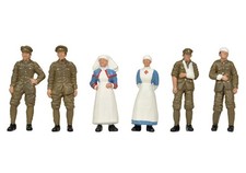 Bachmann 36-409 Scenecraft - WW1 Medical Staff and Soldiers OO Gauge