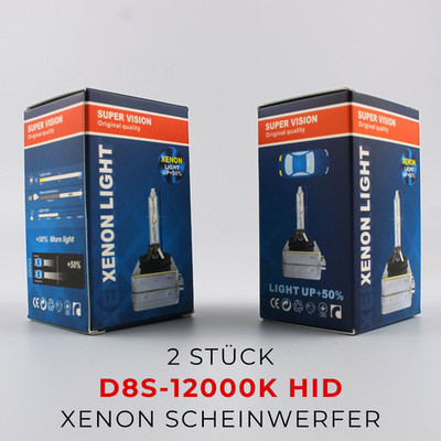2x D8S 12000K Xenon Brenner - Original SuperVision HID Lampe Scheinwerfer Licht