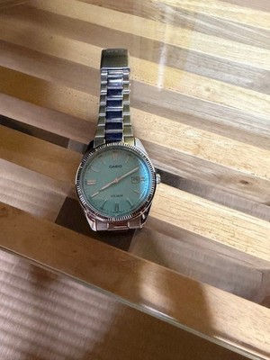 Import duty included for US buyers  Casio MTP1302D2A2JF Tiffany Blue Quartz Watc