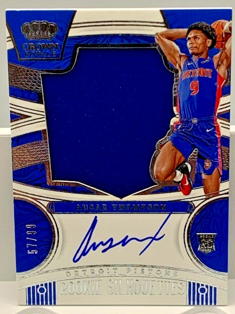 💥23-24 CROWN ROYALE ROOKIE SILHOUETTES AUSAR THOMPSON 57/99 RPA COLOR MATCH💥