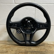 2017-2019 Alfa Romeo Giulia Steering Wheel W Switch Button Fake Carbon Fiber 2017-2019 Alfa Romeo Giulia Steering Wheel W Switch Button Fake Carbon Fiber