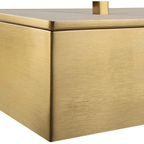 Uttermost 18110 Wessex 14 inch Classic Brass and White Faux Shagreen Box - Picture 4 of 8