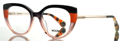 WOOW Shine On 1 2909 Gradient Grey Peach Womens Eyeglasses 50-19-140 B:42