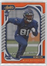 2022 Panini Absolute Rookies Spectrum Orange 63/75 Bo Melton #146 02v3
