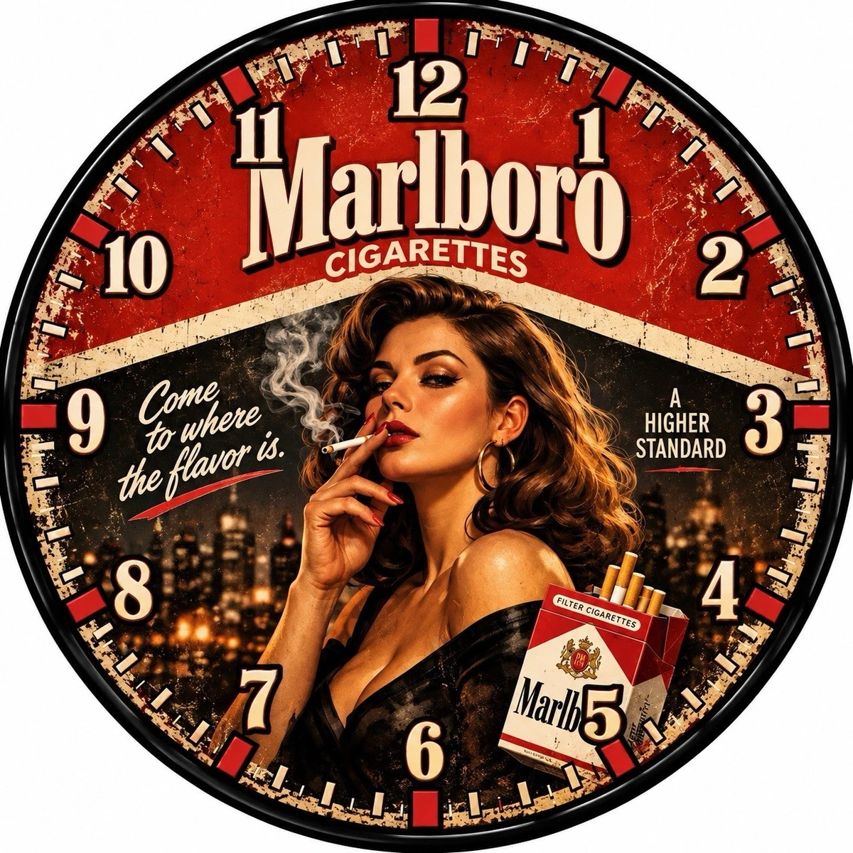 marlboro clock products for sale | eBay