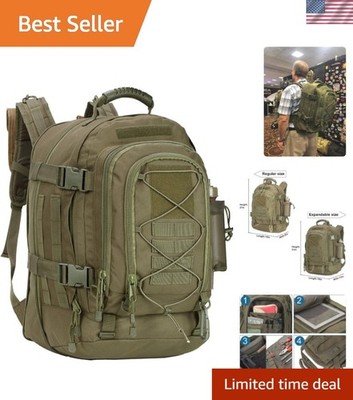 Large Tactical Backpack for Men Military Backpack with DIY System for Travel,...