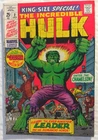Incredible Hulk King-Size Special #2 1969 Vintage Marvel Comic Origin Leader