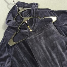 Juicy Couture Velour Tracksuit Women's XL Navy Blue 2 Piece