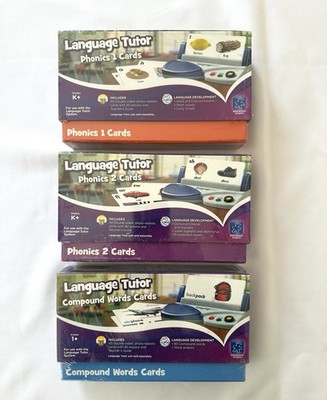 NEW Language Tutor Cards - Phonics 1 & 2 Compound Words By Educational Insights