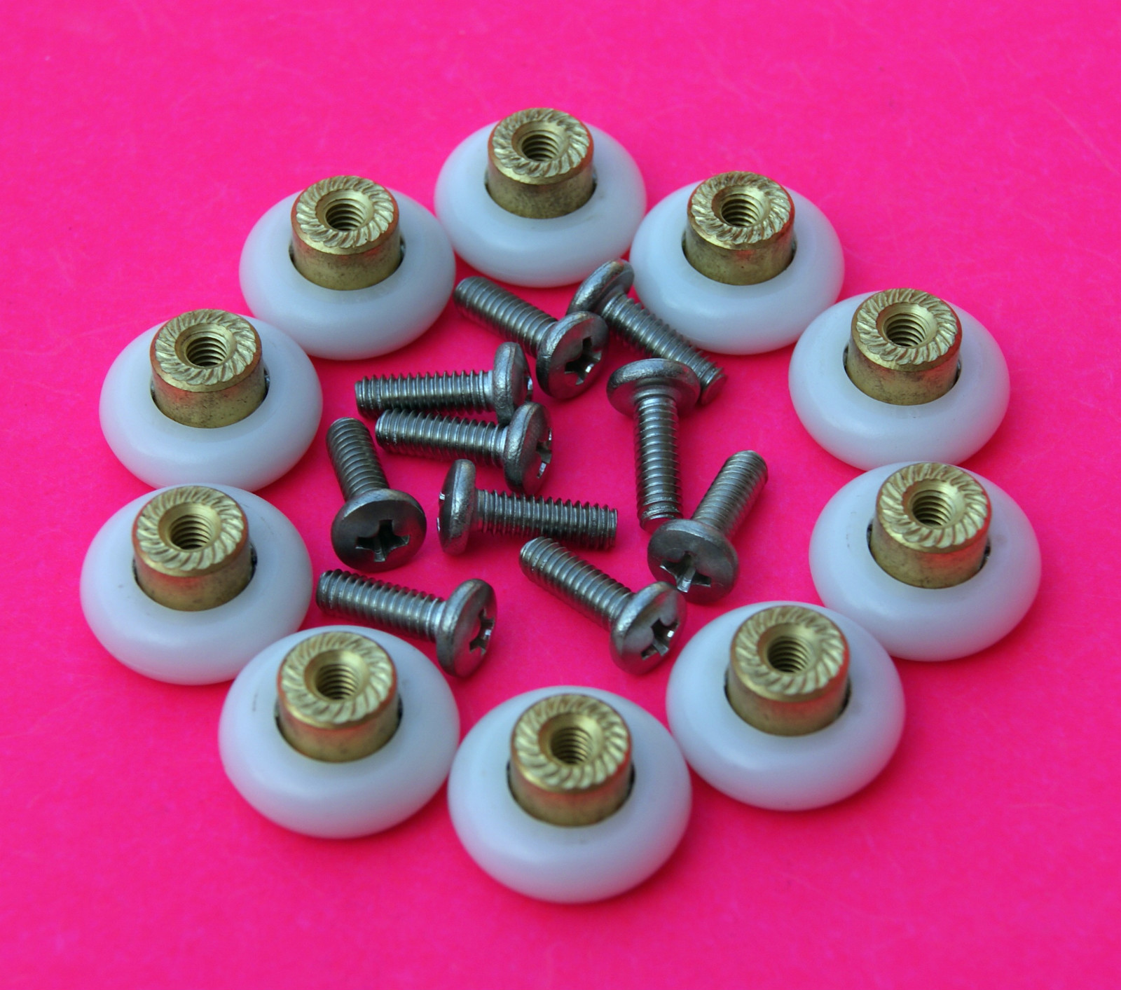 Shower Door Wheels/Rollers 19mm Diameter D1 eBay