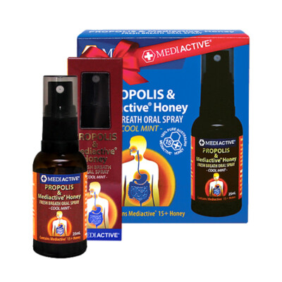 Mediactive Propolis & 15+Honey Fresh Breath Oral Spray 75ml