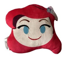 Disney The Little Mermaid Emoji Blitz Plush Pillow Princess Ariel 12  X13  - NEW