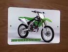 2009 Kawasaki Kx450F Motocross Motorcycle Dirt Bike Photo 8x12 Metal Wall Sign