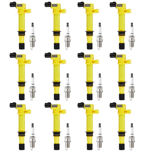 12x Bobina de encendido UF270 y 12x 7098 bujía para Jeep Liberty Dodge Nitro 3,7 L - Imagen 14 de 22