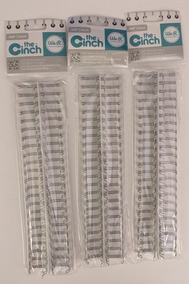 (Lot of 3) We R Memory Keepers The Cinch Wires .625'' #71182-7 2/Pkg Silver -NEW 