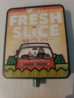 Otter Creek Tap Handle Topper Frsh Slicd White Ipa Brewmaster Mike Gerhart