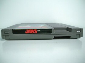 K21i50851 JAWS W/ BOX & INSTRUCTIONS CIB COMPLETE 1987 NES NINTENDO ORIGINAL LJN