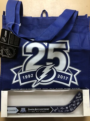 new Tampa Bag Lightning Bolts 25th Anniversary Mini Stick & Grocery Bag FREE S/H