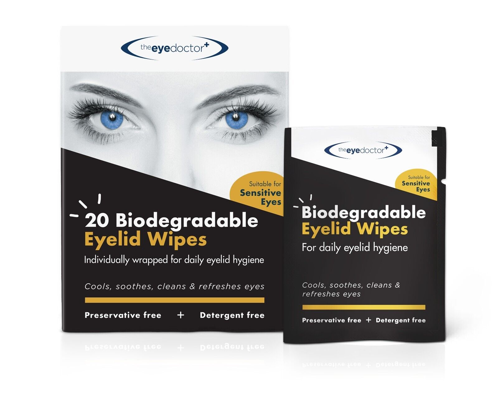 20 Blepharitis Eyelid Wipes Detergent Free for Sensitive Eyes The Eye Doctor